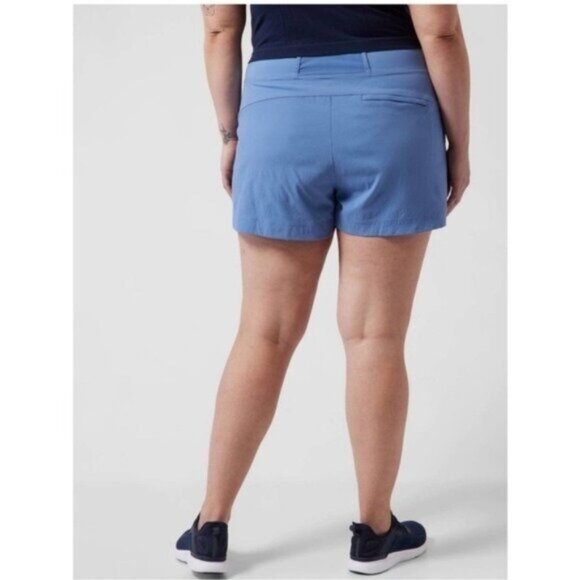 Athleta Trekkie North Short 14 Blue Active Pocket Hiking UPF Breathable - Picture 2 of 11